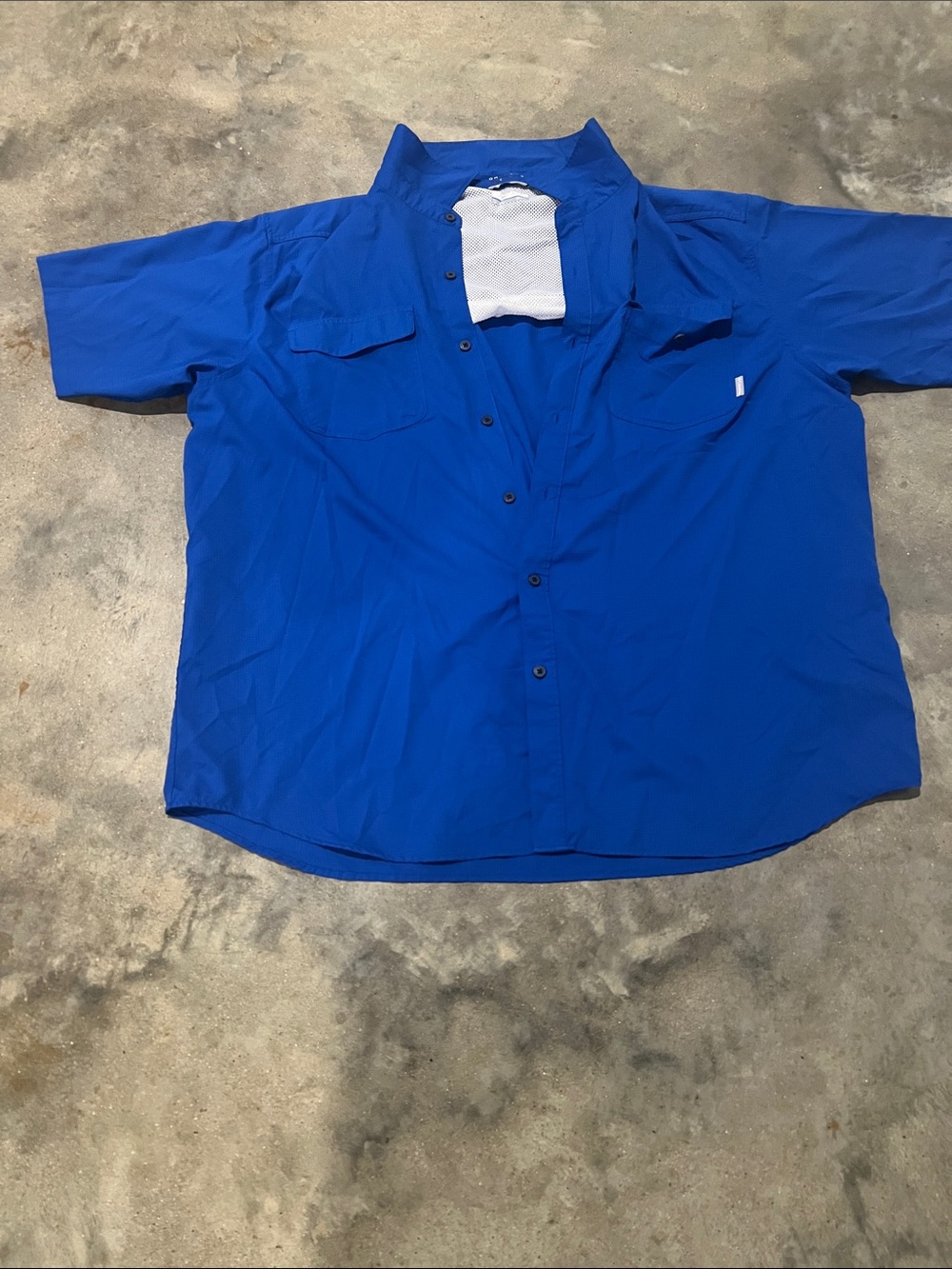 Columbia Men's Short-Sleeve Button-Down Shirt - Blue